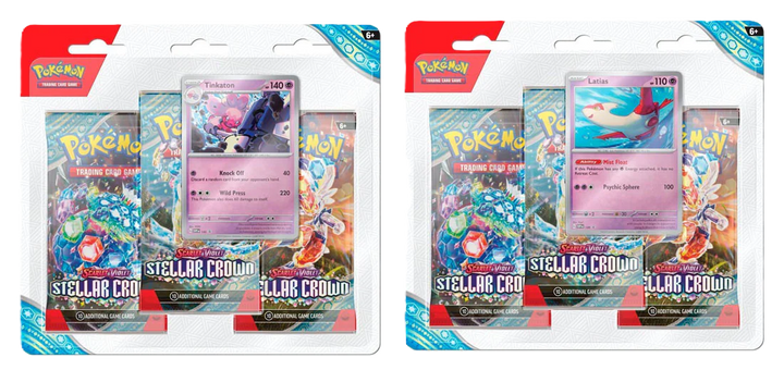 Scarlet & Violet - Stellar Crown 3 Pack Blisters - Pokemon TCG