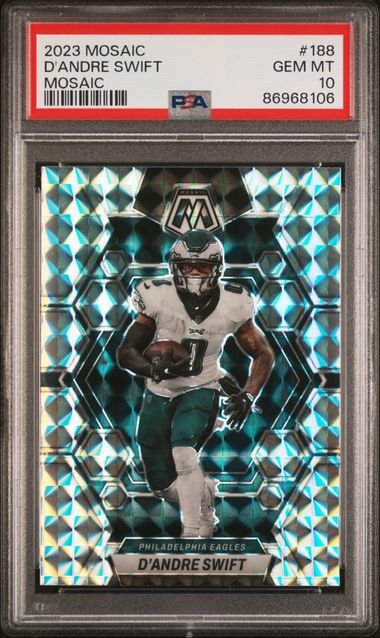 2023 Panini Mosaic - D'Andre Swift 188 - Mosaic - PSA 10