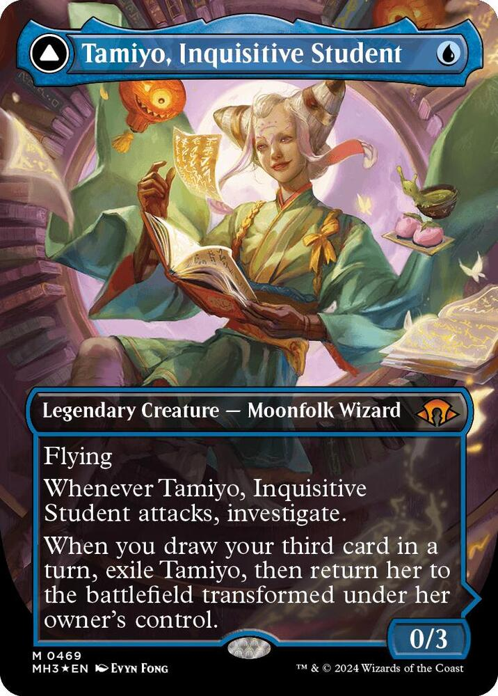 Tamiyo, Inquisitive Student (Borderless) (Textured Foil) - Modern Horizons 3 (MH3)
