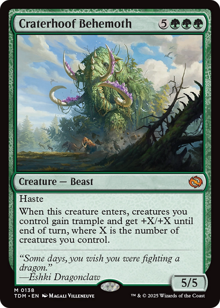 Craterhoof Behemoth - Tarkir: Dragonstorm (TDM)