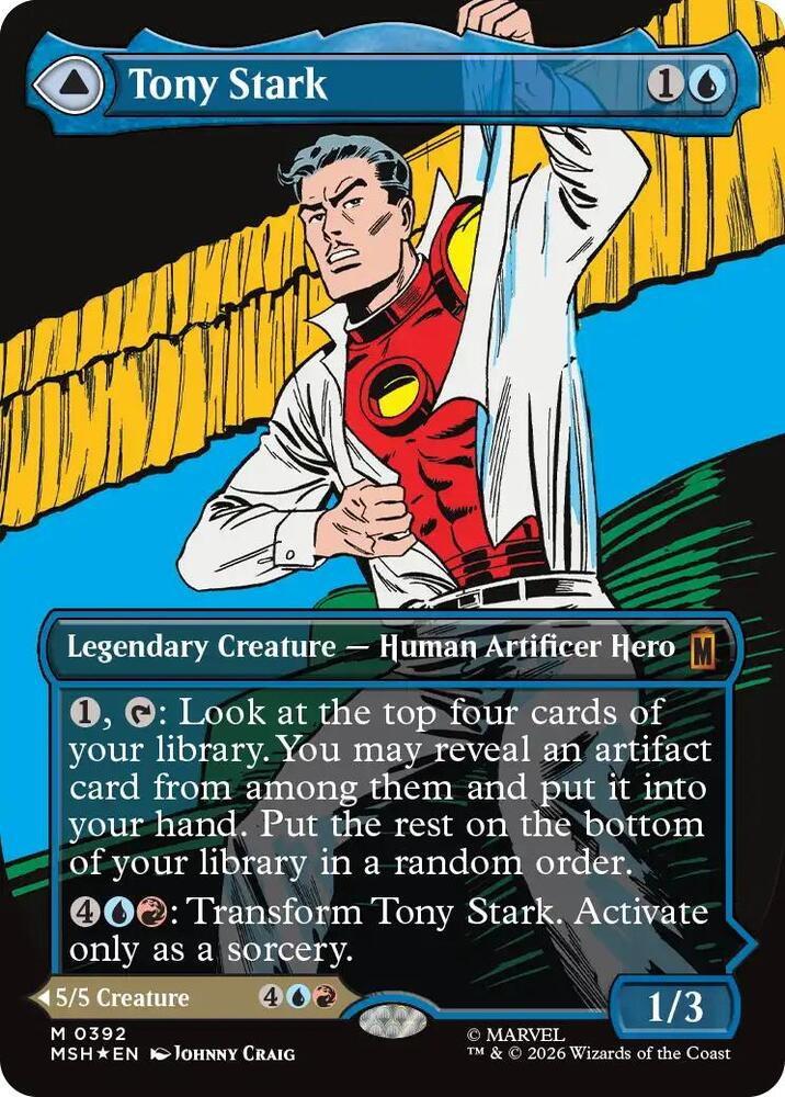 Tony Stark (Borderless) (0392) - Marvel Super Heroes (MSH)