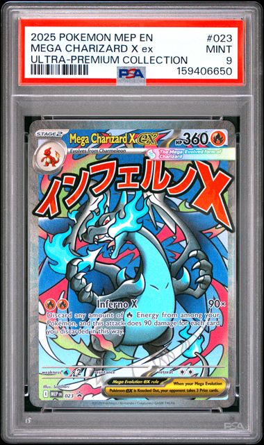 Mega Charizard X ex #023 - Ultra-Premium Collection - 2025 Pokemon - PSA 9