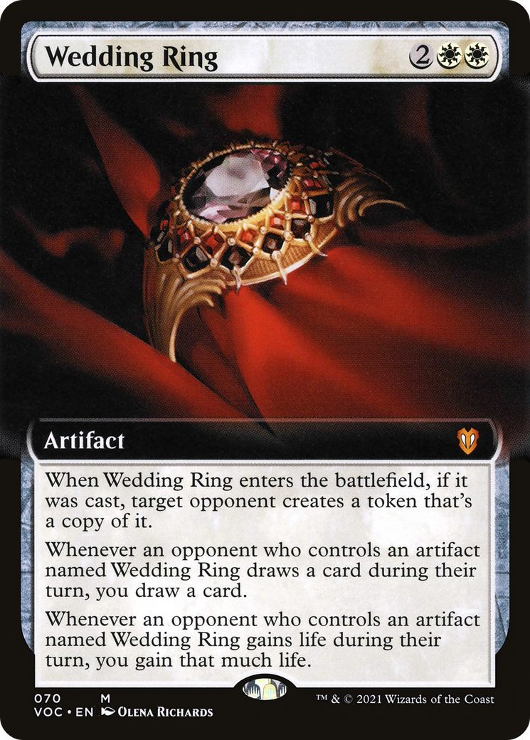 Wedding Ring (Extended Art) - Commander: Innistrad: Crimson Vow (VOC)
