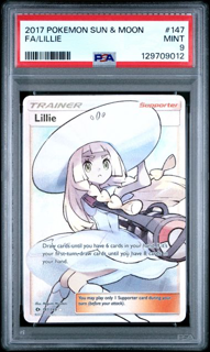 Lillie 147 - Sun & Moon - 2017 Pokemon - PSA 9 -