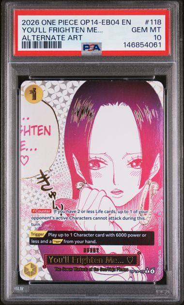You'll Frighten Me... - The Azure Sea's Seven (OP14) - 2026 One Piece  - PSA 10