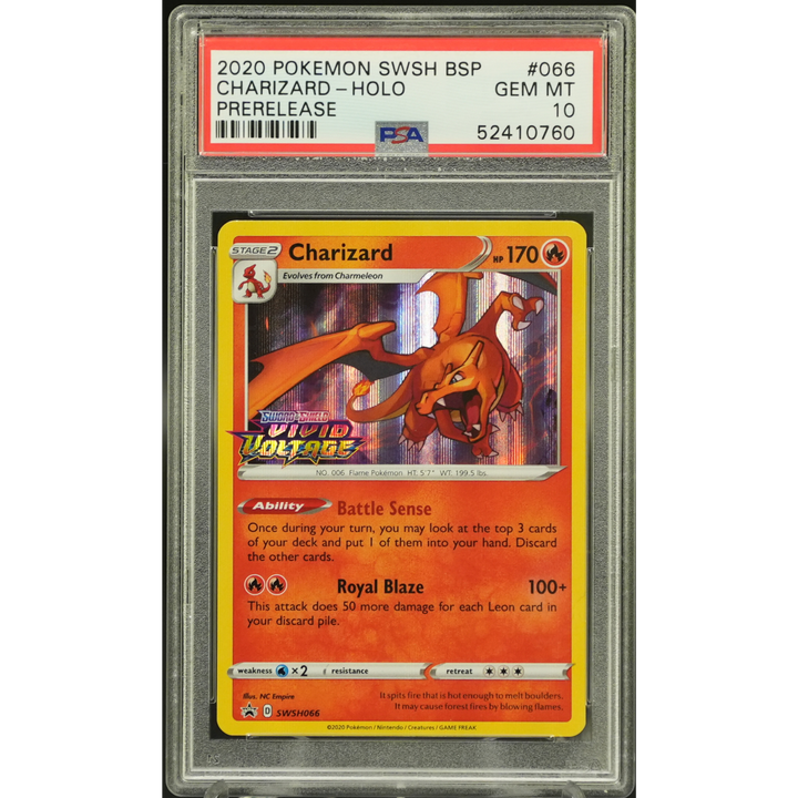 Charizard Vivid Voltage Pre Release - 2020 Pokemon - PSA 10