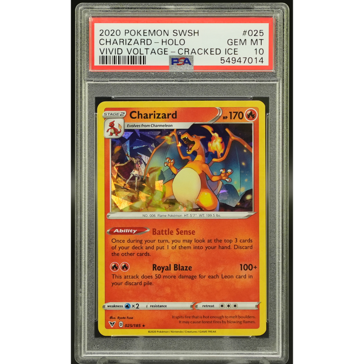 Charizard Cracked Ice Vivid Voltage Promo - 2020 Pokemon - PSA 10