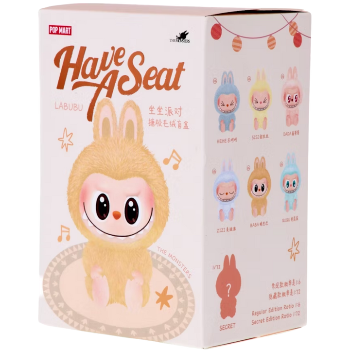 Pop Mart Labubu - THE MONSTERS Have A Seat - Vinyl Plush Pendant Blind Box