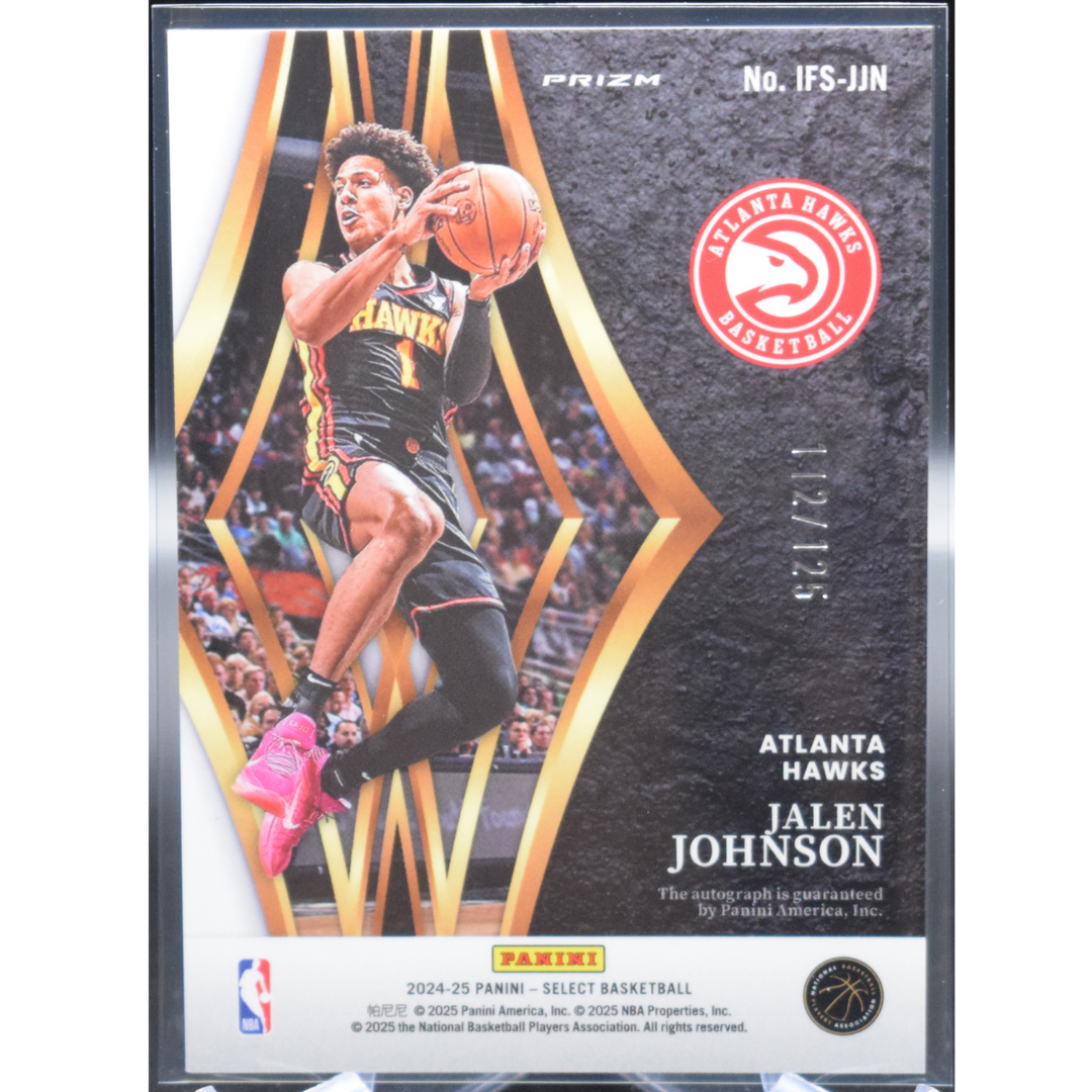 2024 Panini Select Basketball - Jalen Johnson IFS-JJN - In Flight Auto /125