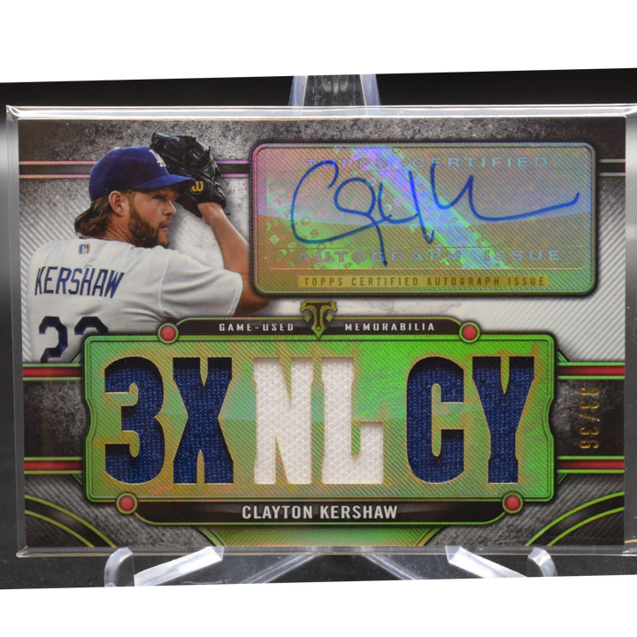 2024 Topps Triple Threads Baseball - Clayton Kershaw TTAR-KER2 - Relic Auto /36