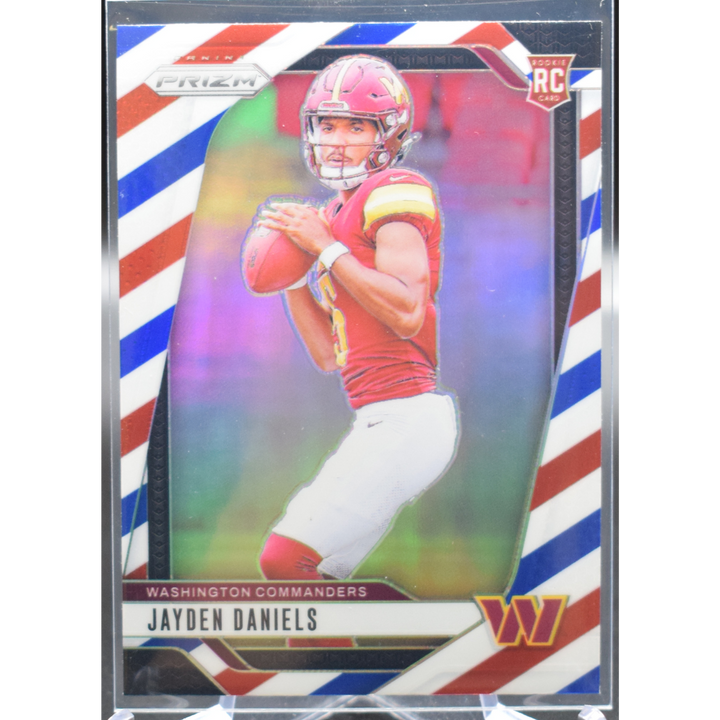 2024 Panini Prizm Football - Jayden Daniels 347 - Red White Blue
