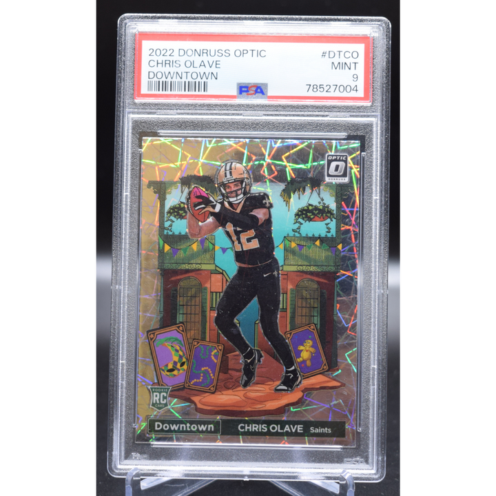 2022 Panini Donruss Optic - Chris Olave DT-CO - Downtown - PSA 9
