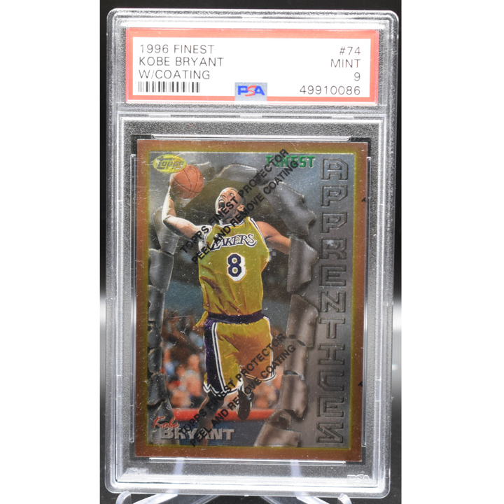 1996 Topps Finest - Kobe Bryant 74 - W Coating - PSA 9