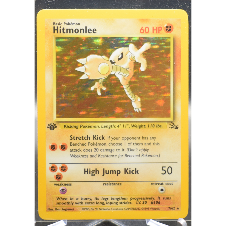 Hitmonlee (7) - Fossil (FO) 1st Edition