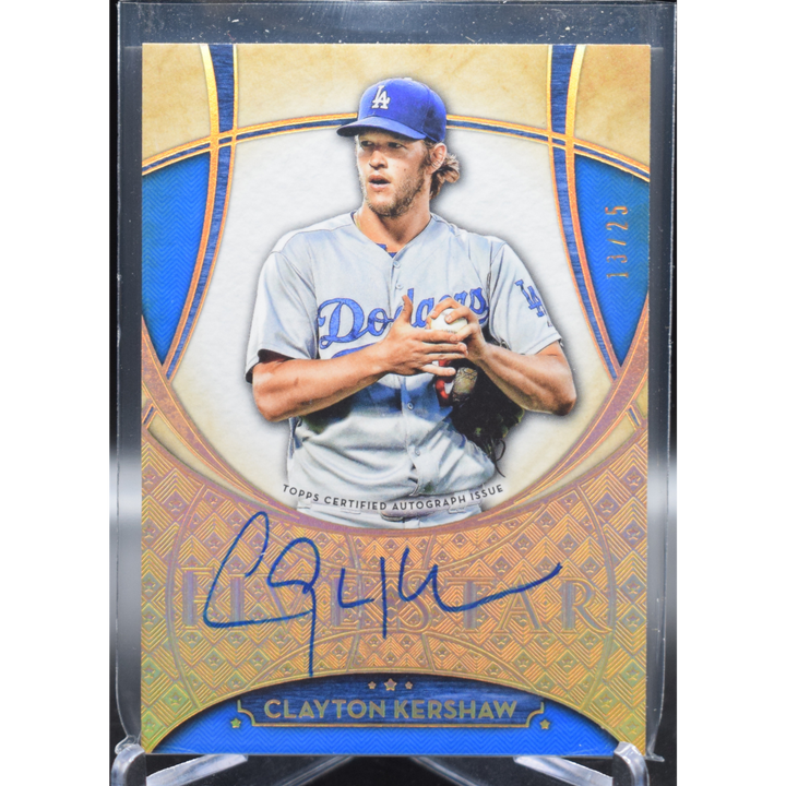 2017 Topps Five Star -Clayton Kershaw FSA-CKE - On Card Auto /25