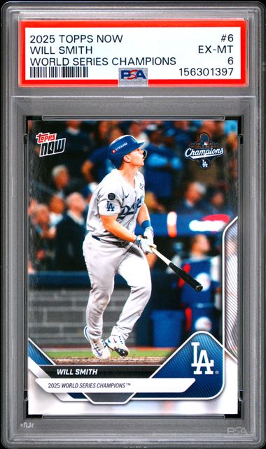 2025 Topps Now Baseball - Will Smith - World Series Champions - PSA 6
