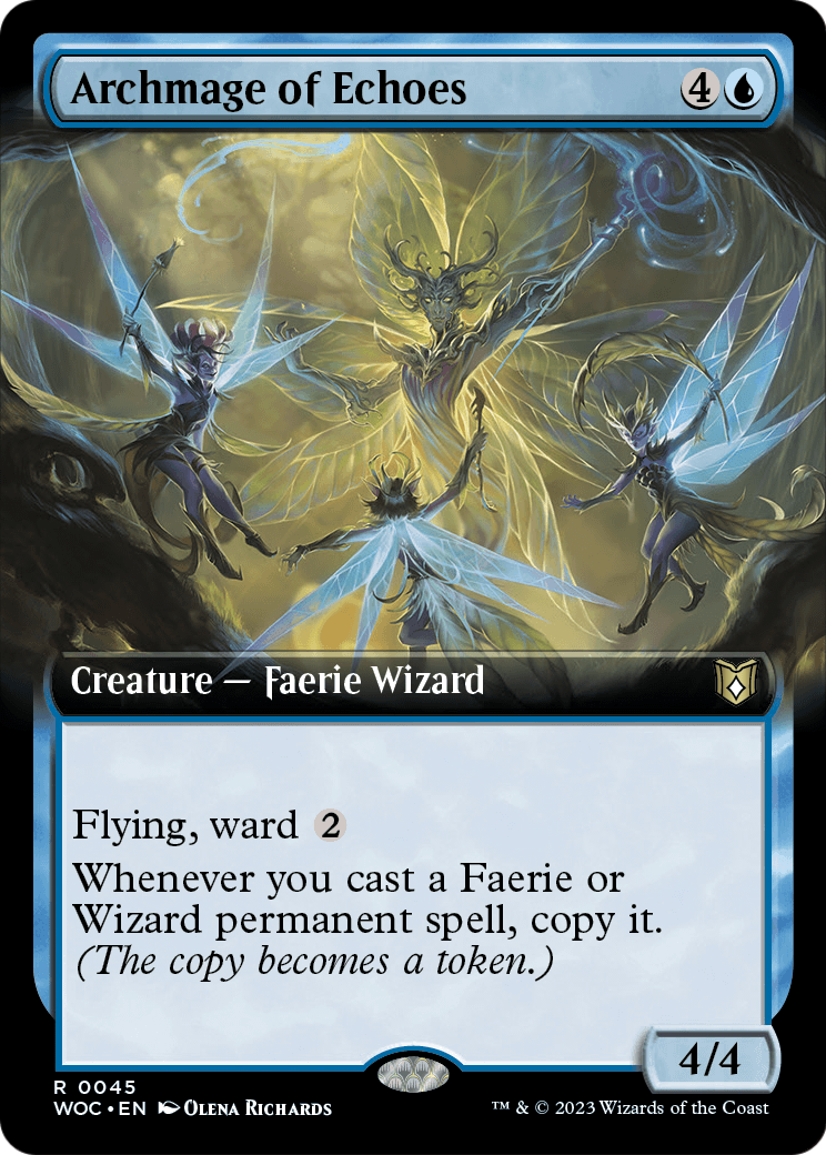 Archmage of Echoes (Extended Art) - Commander: Wilds of Eldraine (WOC)