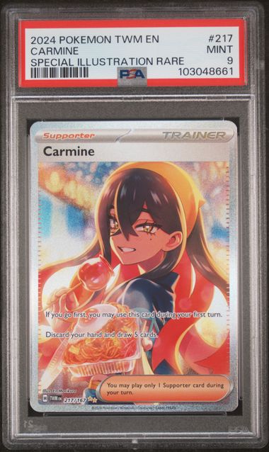 Carmine - 217/167 - Twilight Masquerade - 2024 Pokemon - PSA 9