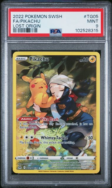 Pikachu - TG05/TG30 - Lost Origin - 2022 Pokemon - PSA 9